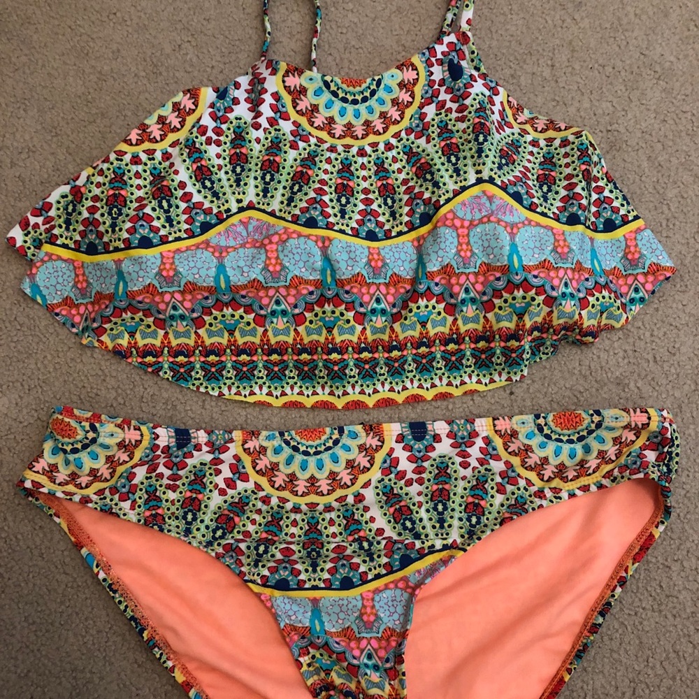 multi color bikini